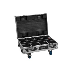 Flightcase ROADINGER 8x AKKU Mini IP UP-4 QCL Spot MK2 con funzione di ricarica