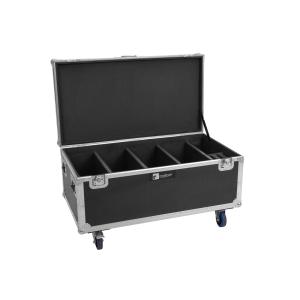 Flightcase ROADINGER 4x Multiflood IP 18x10W RGBW Wash CRMX con ruote