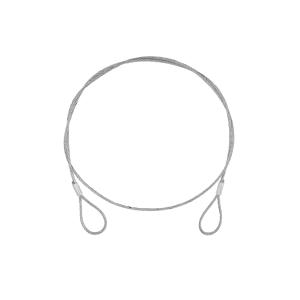 EUROLITE Corda in acciaio (SC) 900x4mm argento senza anello rapido