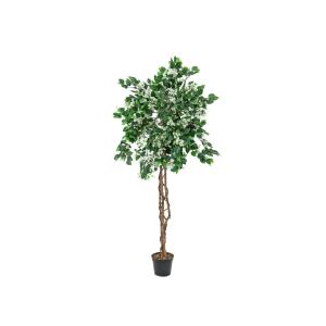 EUROPALMS Bougainvillea, pianta artificiale, bianca, 150cm