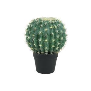 EUROPALMS Cactus a barile, pianta artificiale, 34cm