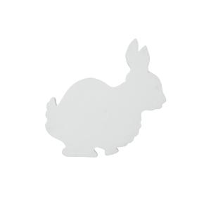 EUROPALMS Silhouette Bunny, bianco, 56cm