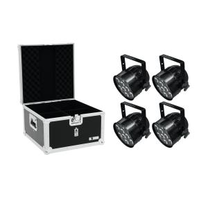 EUROLITE Set 4x LED PAR-56 HCL Short bk + Custodia EPS