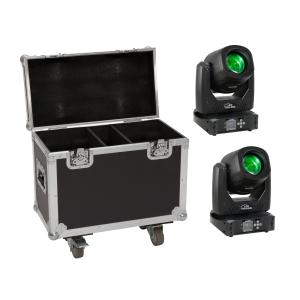EUROLITE Set 2x LED TMH-B90 + Custodia con ruote