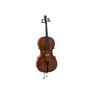 DIMAVERY Violoncello 4/4 con custodia morbida, bordo a C