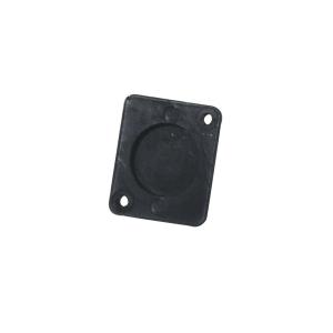 ACCESSORIO Piastra di chiusura XLR universale, in plastica nera