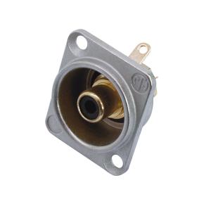 NEUTRIK Presa di montaggio RCA nera NF2D0