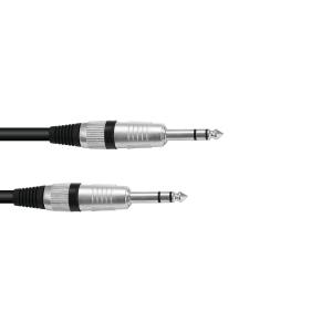 OMNITRONIC Cavo Jack 6.3 stereo 1m nero ROAD