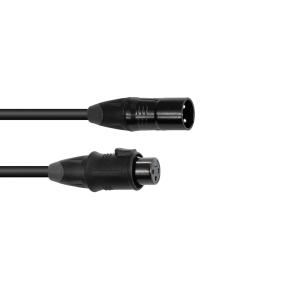 Cavo DMX EUROLITE EC-1 IP65 a 3 pin da 1m nero