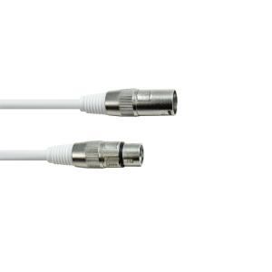 Cavo EUROLITE DMX XLR a 3 pin 1m bianco
