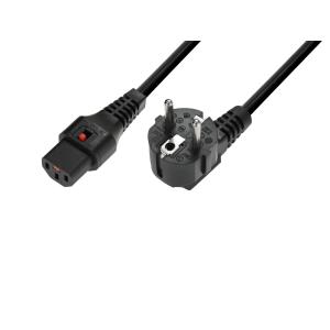 IEC LOCK - Blocco cavo di alimentazione IEC 3x1.0 5m nero