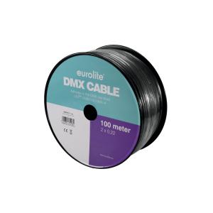 Cavo DMX EUROLITE 2x0.22 100m nero